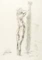 Thomas Jastram, Weiblicher Rückenakt, 2016, Kohle auf Papier, 42 x 29,8 cm