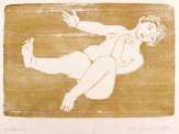 Walter Arnold, In den Dünen II, 1965, Holzschnitt auf Japanpapier, 23,8 x 35,7 cm