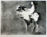 Arno Rink, Versteinerter Reiter, 1978 ∙ Lithografie ∙ 36 x 47,5 cm (Stein) ∙ 50 x 65 cm (Blatt) ∙ signiert & datiert