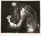 Hans Theo Richter, Sich Kämmende nach links, 1956, Lithografie, 21,5 x 25,7 cm