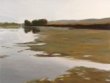 Iris Brankatschk, Wasser, Land, 2015, Öl auf Leinwand, 90 x 119 cm