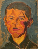 Carl Lohse, Junger Mann, 1919-21, Öl auf Hartfaser, 70 x 53 cm
