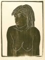 Walter Arnold, Helga, 1968, Holzschnitt, 44,9 x 34,1 cm