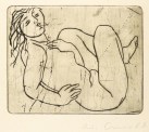 Walter Arnold, Susanna, 1962, Radierung, 19,8 x 24,9 cm