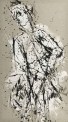 Gerda Lepke, Nach barocker Plastik II, 2015, Öl auf Leinwand, 150 x 85 cm