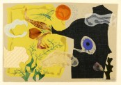 Agathe Böttcher, Der lebende Stamm, 1969, Papier- und Materialcollage, 21 x 30,3 cm