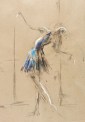 Thomas Jastram, Tänzerin, 2016, Kohle und Pastellkreide auf Papier, 42 x 29,8 cm
