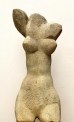 Frank Maasdorf, Weiblicher Torso, um 1995, Sandstein, Höhe 73 cm