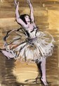 Max Schwimmer, Ballerina III, 1948-50, Aquarell und Gouache, 50,2 x 35,2 cm