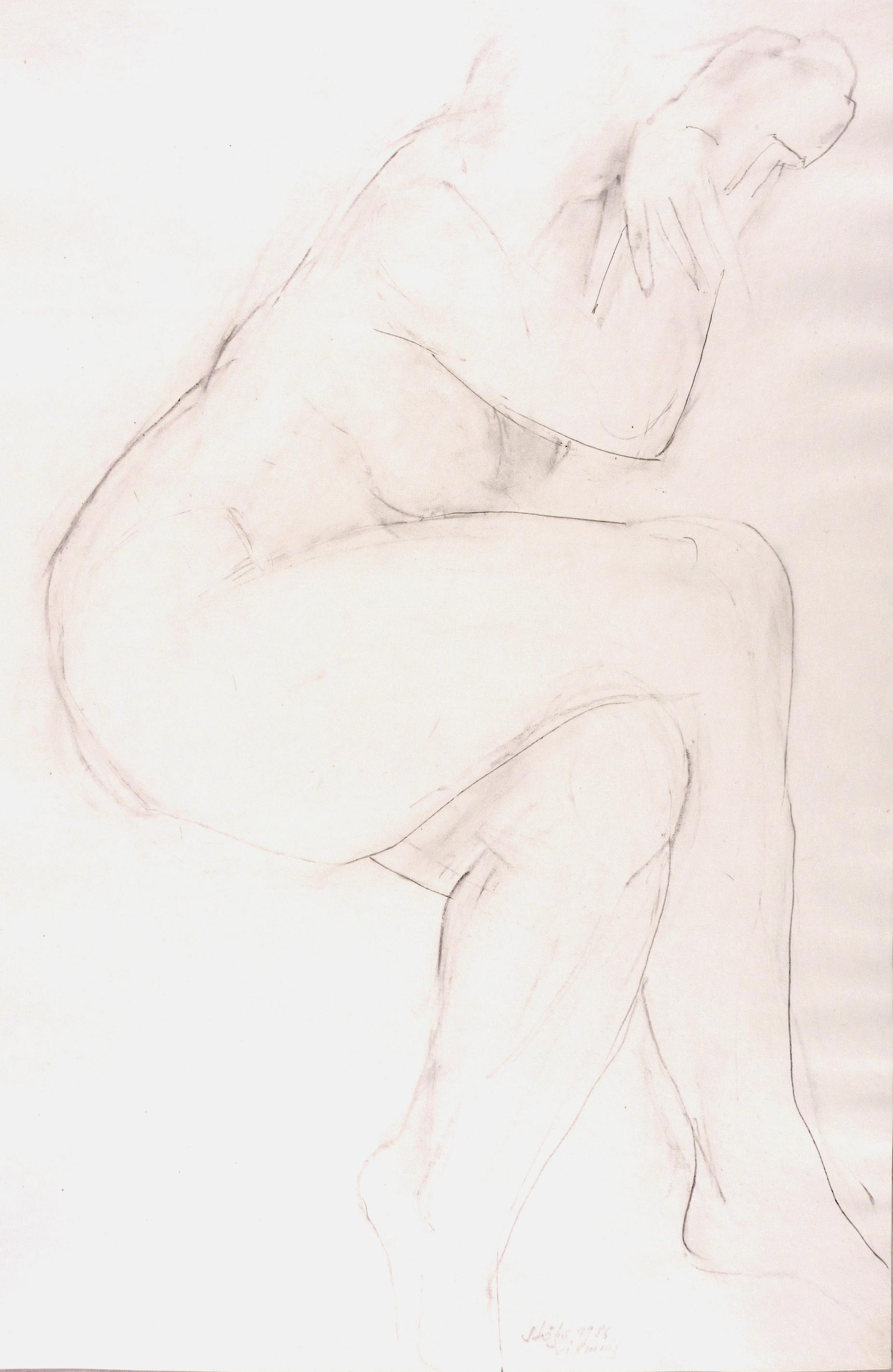 Sitzender weiblicher Akt