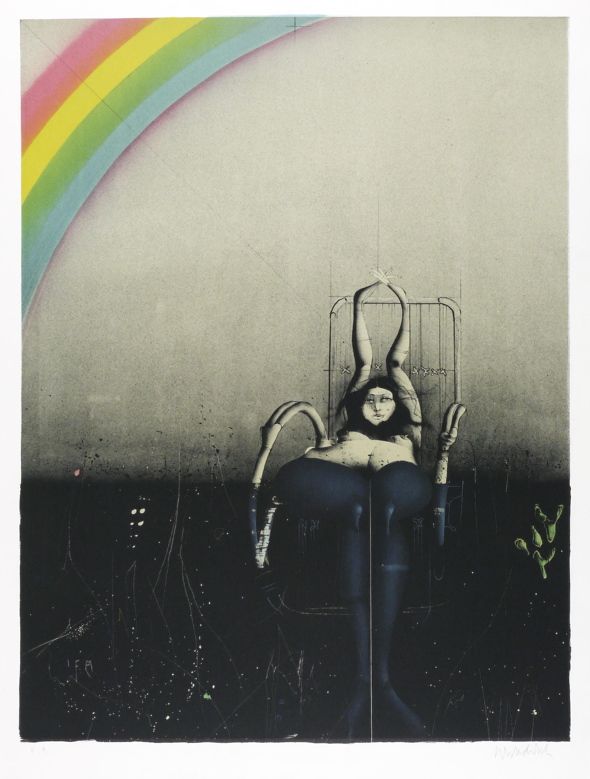 Paul Wunderlich, Twilight III mit Regenbogen, 1971