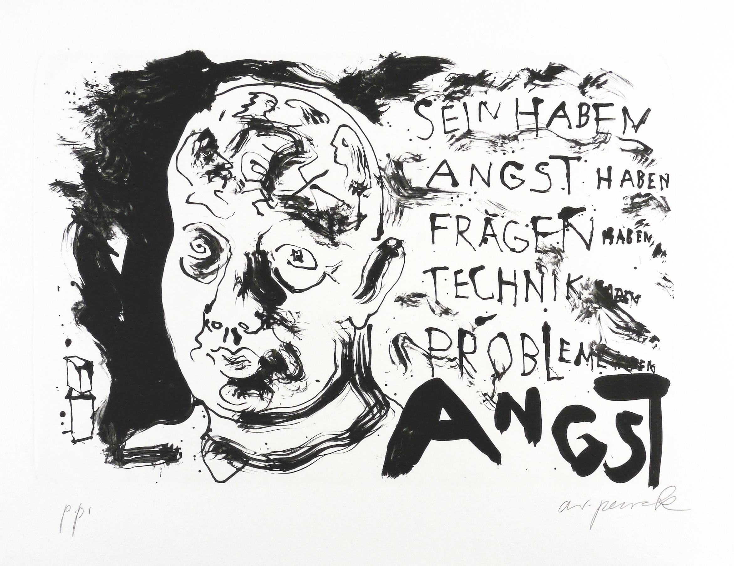 A.R. Penck, Angst, 1995