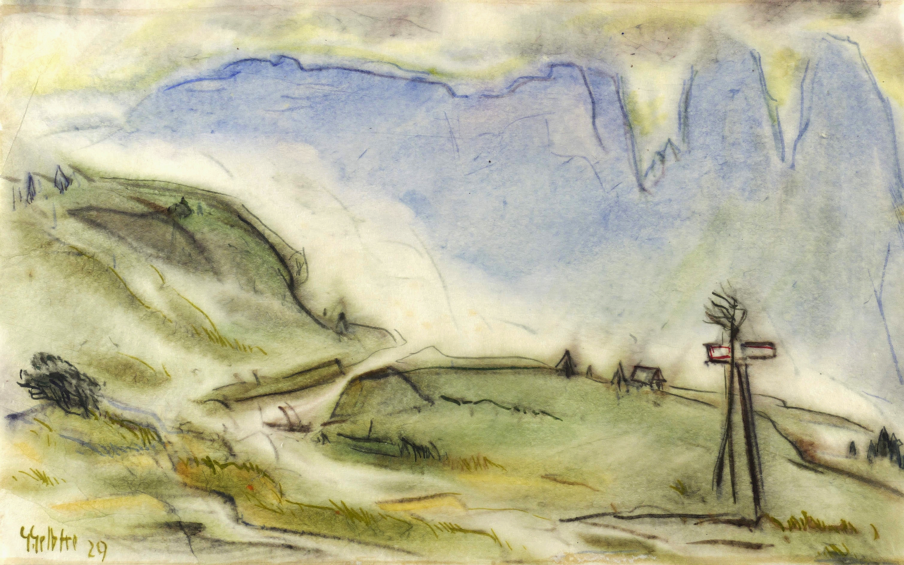 Georg Gelbke – „Aufstieg zum Schlern“