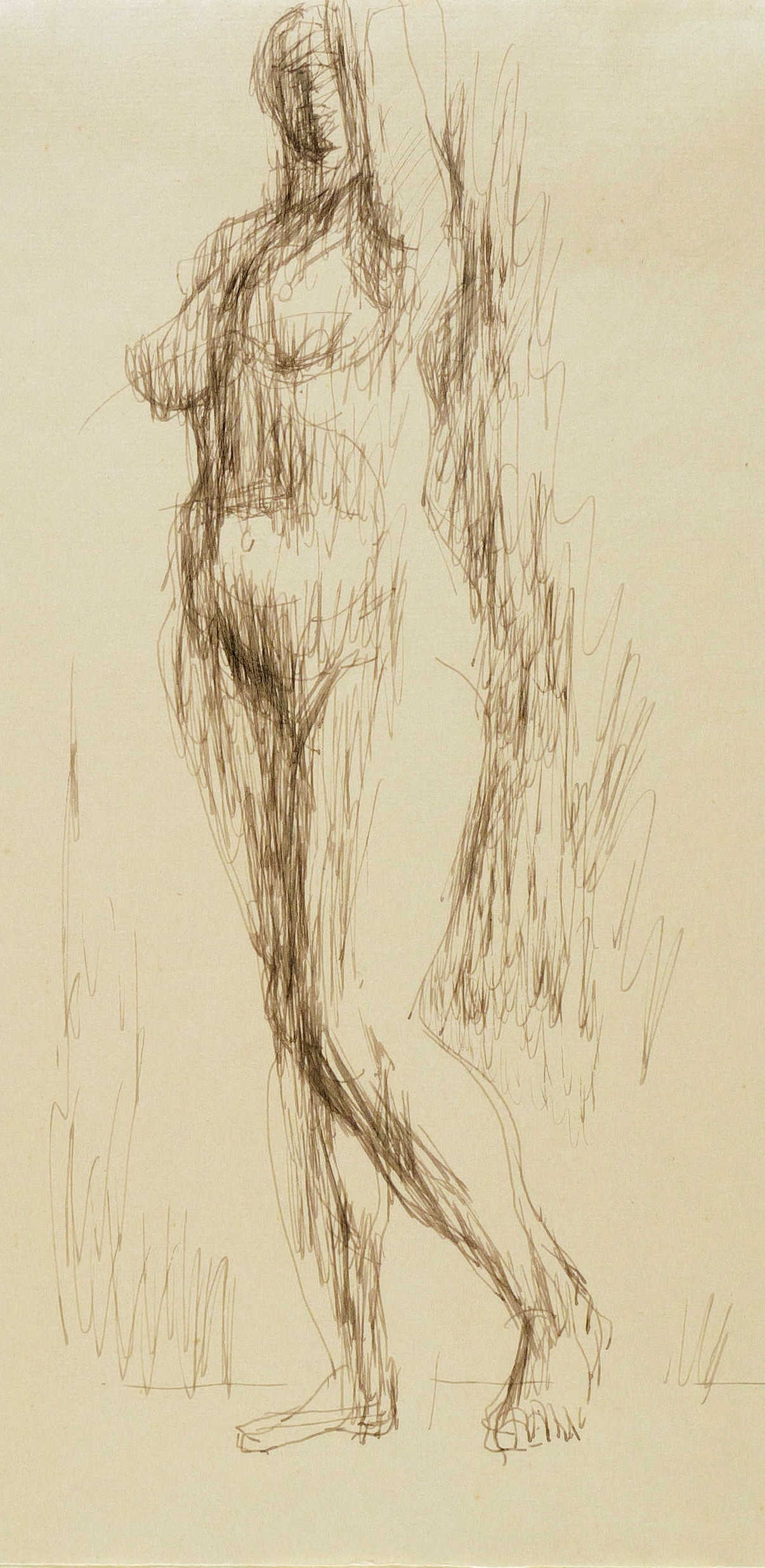 Helmut Heinze – „Weiblicher Akt mit erhobenen Arm“