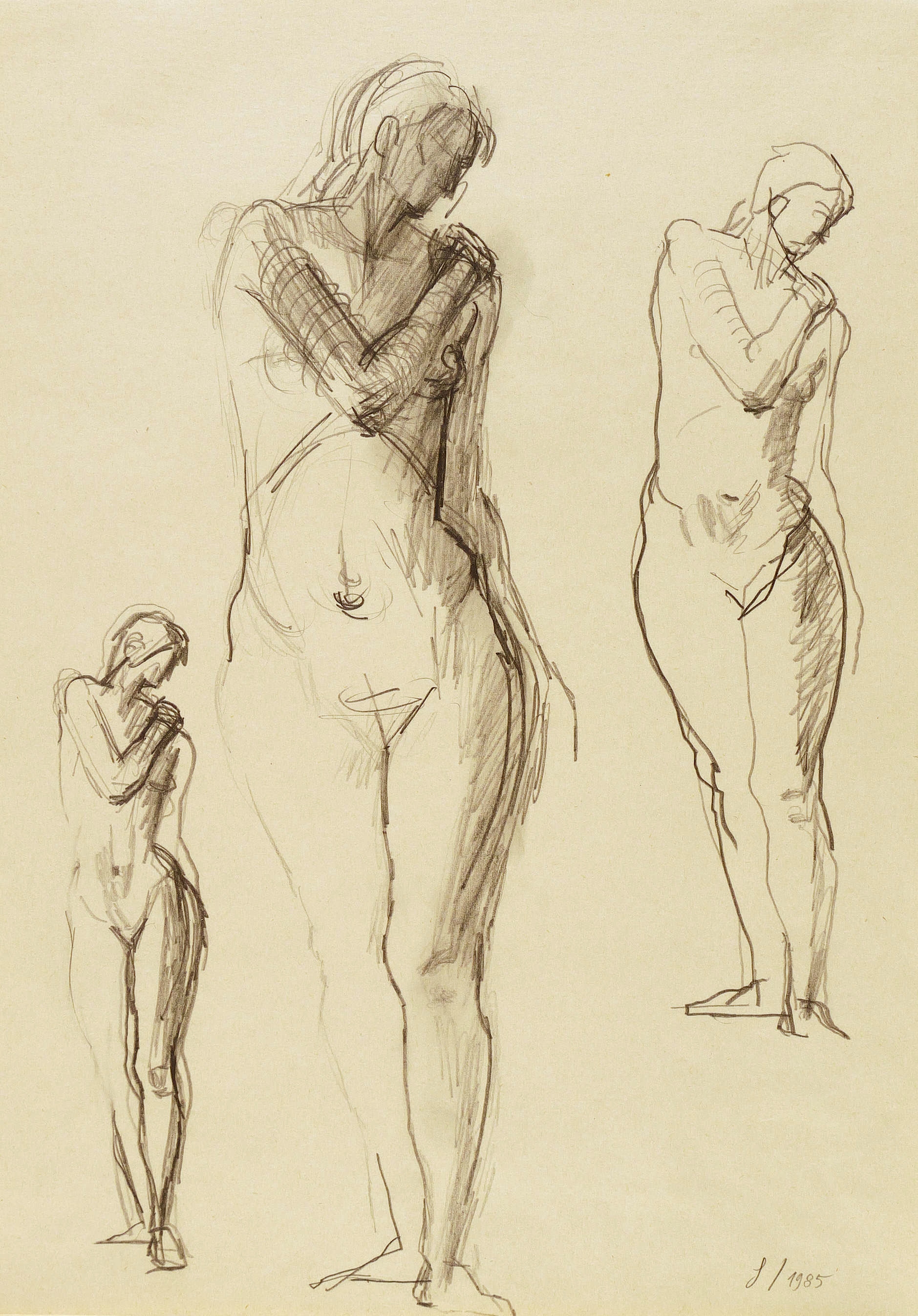 Helmut Heinze – „Stehende weibliche Aktstudie“