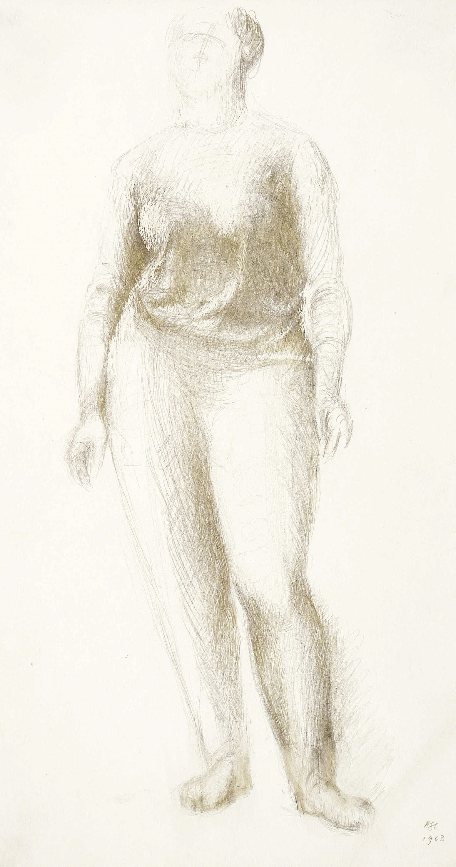 Hans Steger – „Bekleidete, stehend“