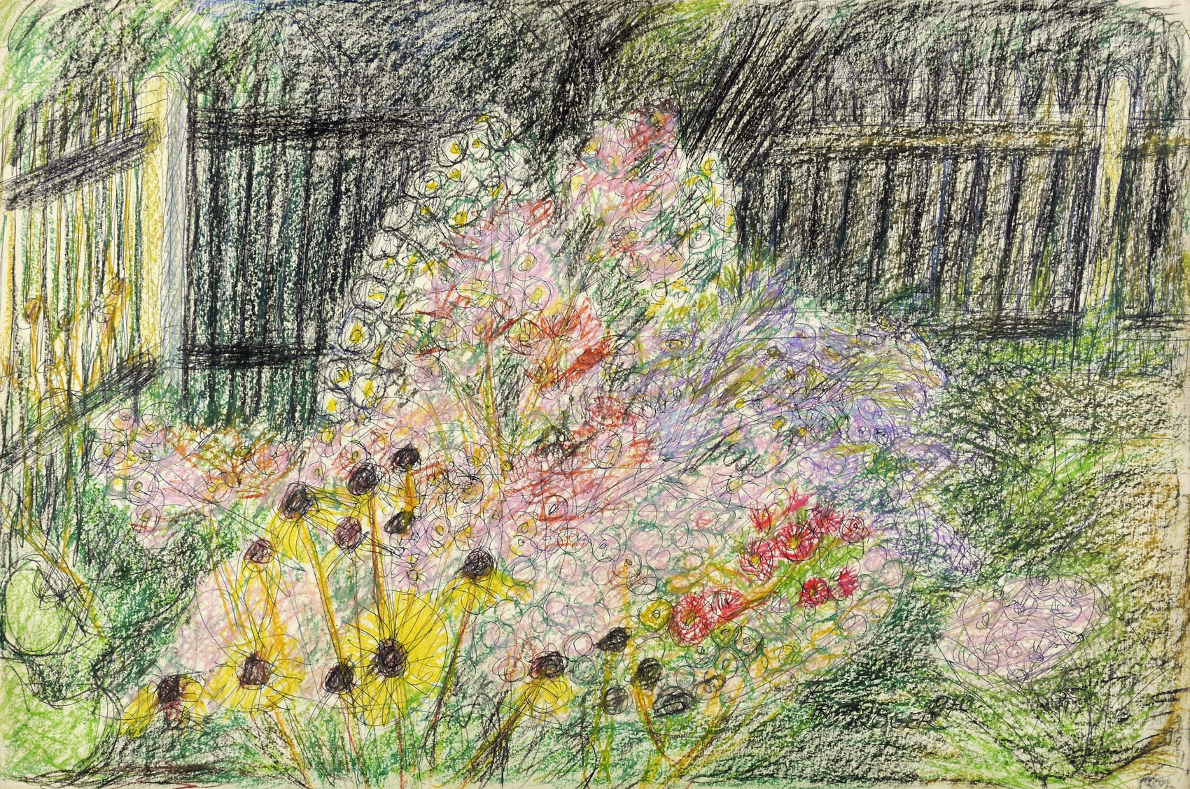 Fritz Tröger, Bauerngarten, 1970