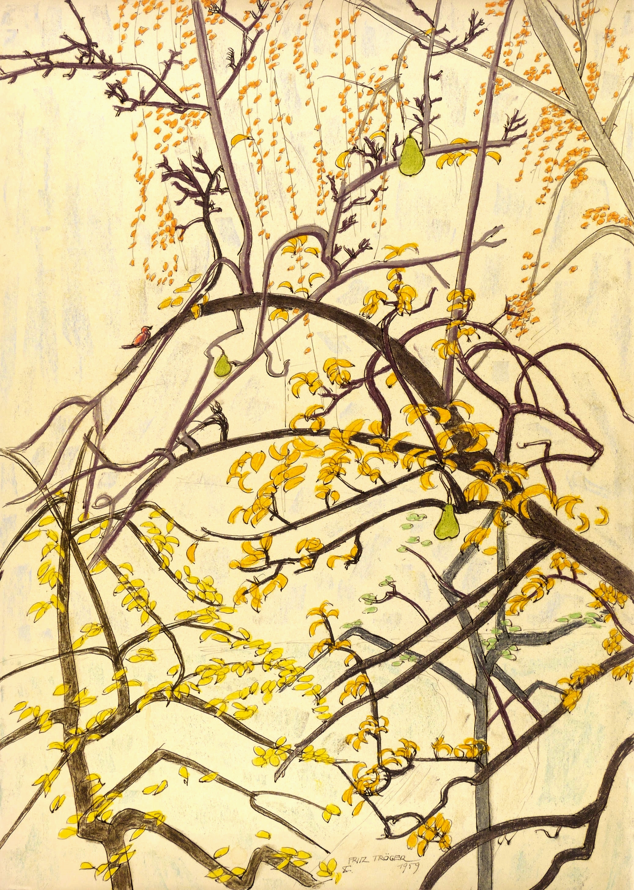 Letzte Birnen im Geäst Letzte Birnen im Geäst