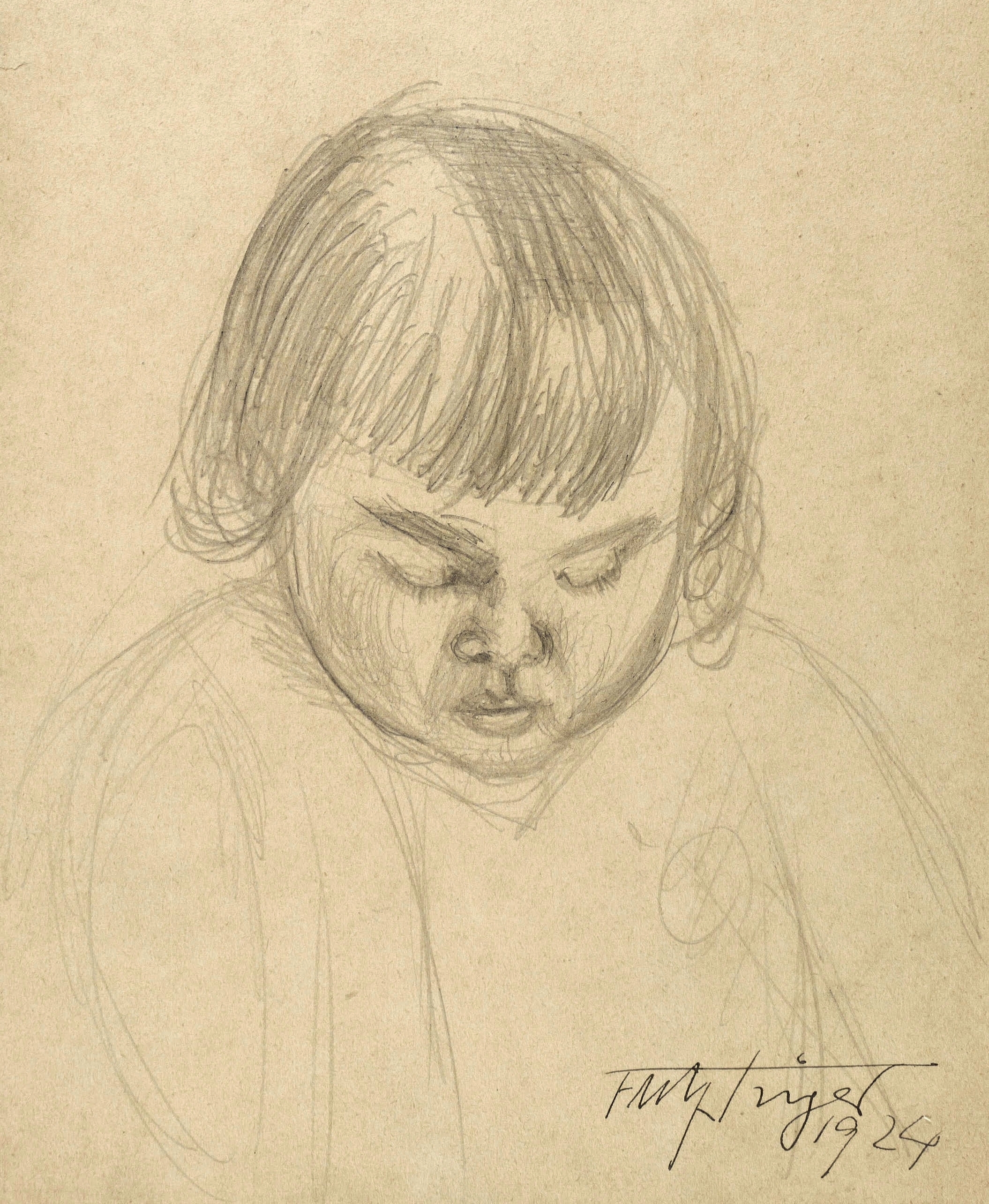 Fritz Tröger, Kinderbildnis, 1924