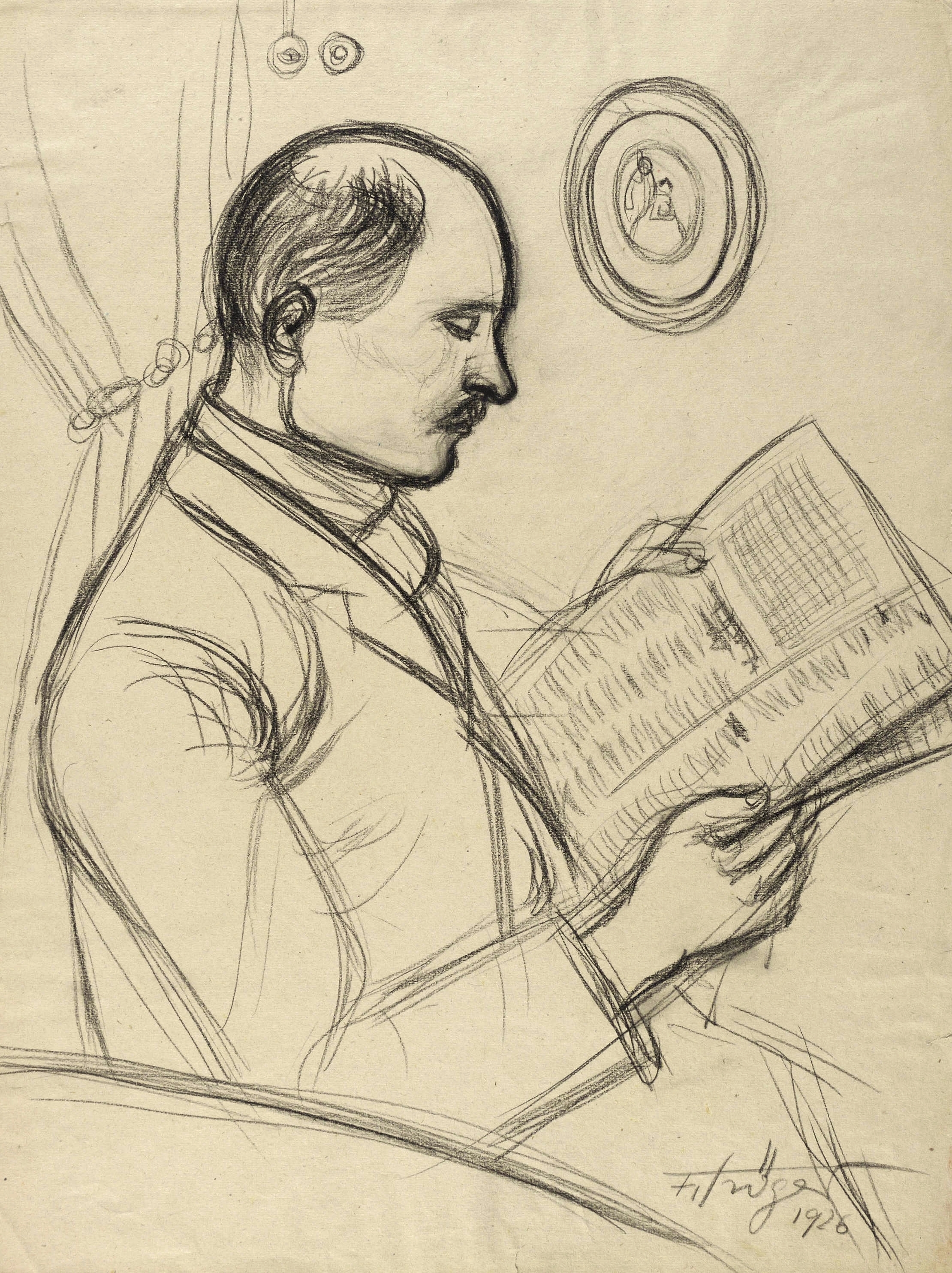 Fritz Tröger – „Zeitungsleser (Vater)“