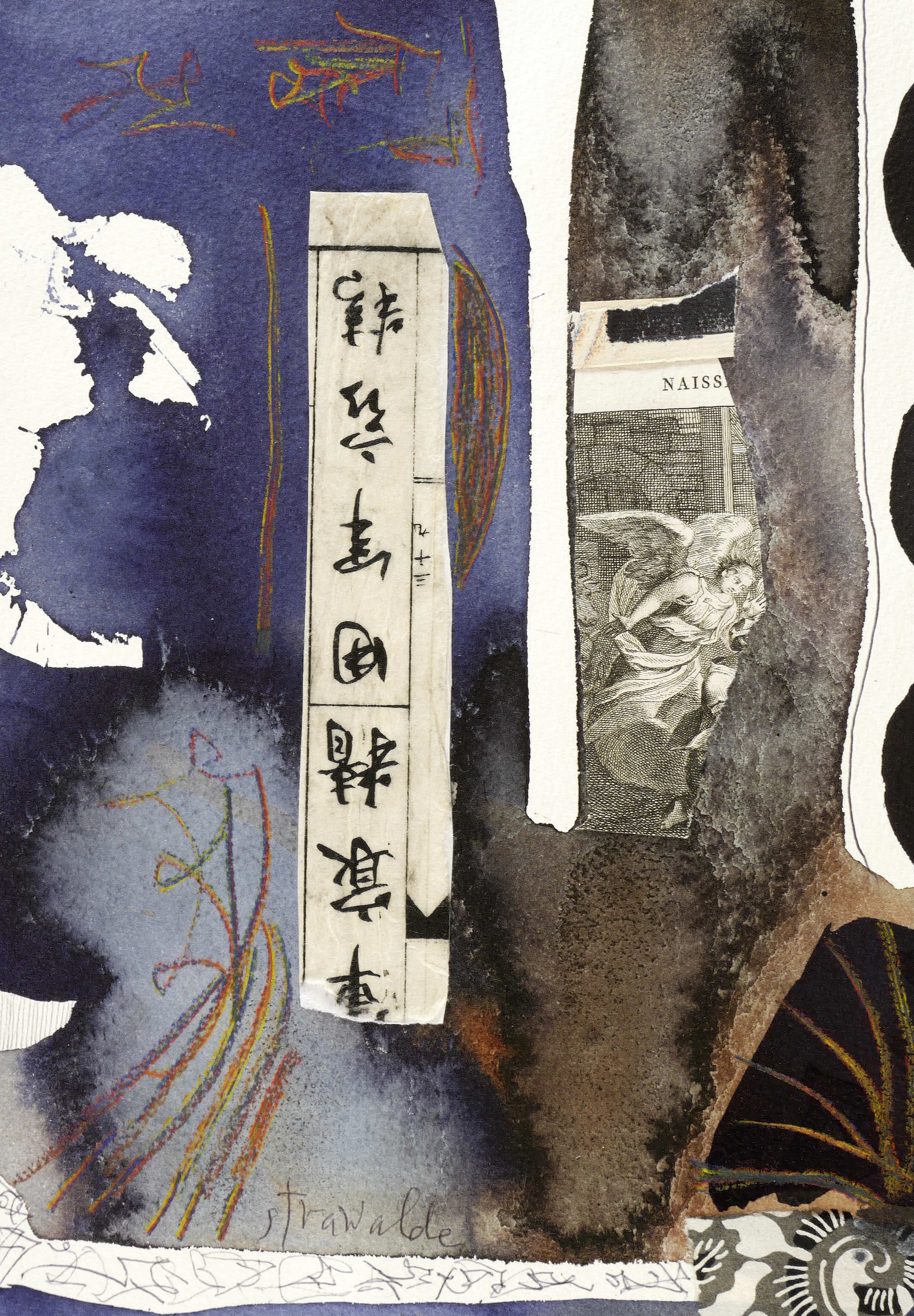 Strawalde (Jürgen Böttcher) – „Collage (mit Bibelzitat aus Pariser Bibel von 1815)“