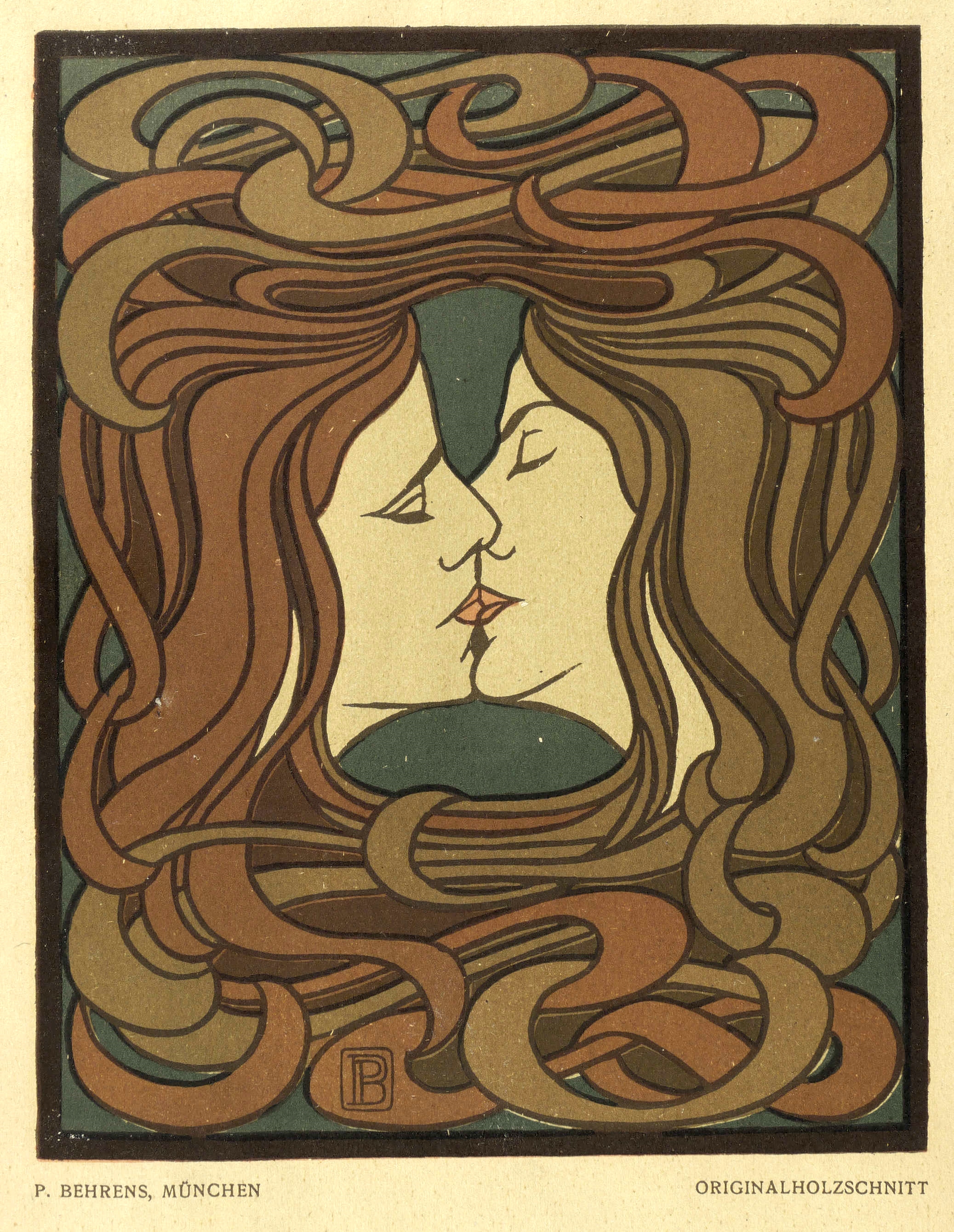 Peter Behrens, Der Kuss, 1898/1900