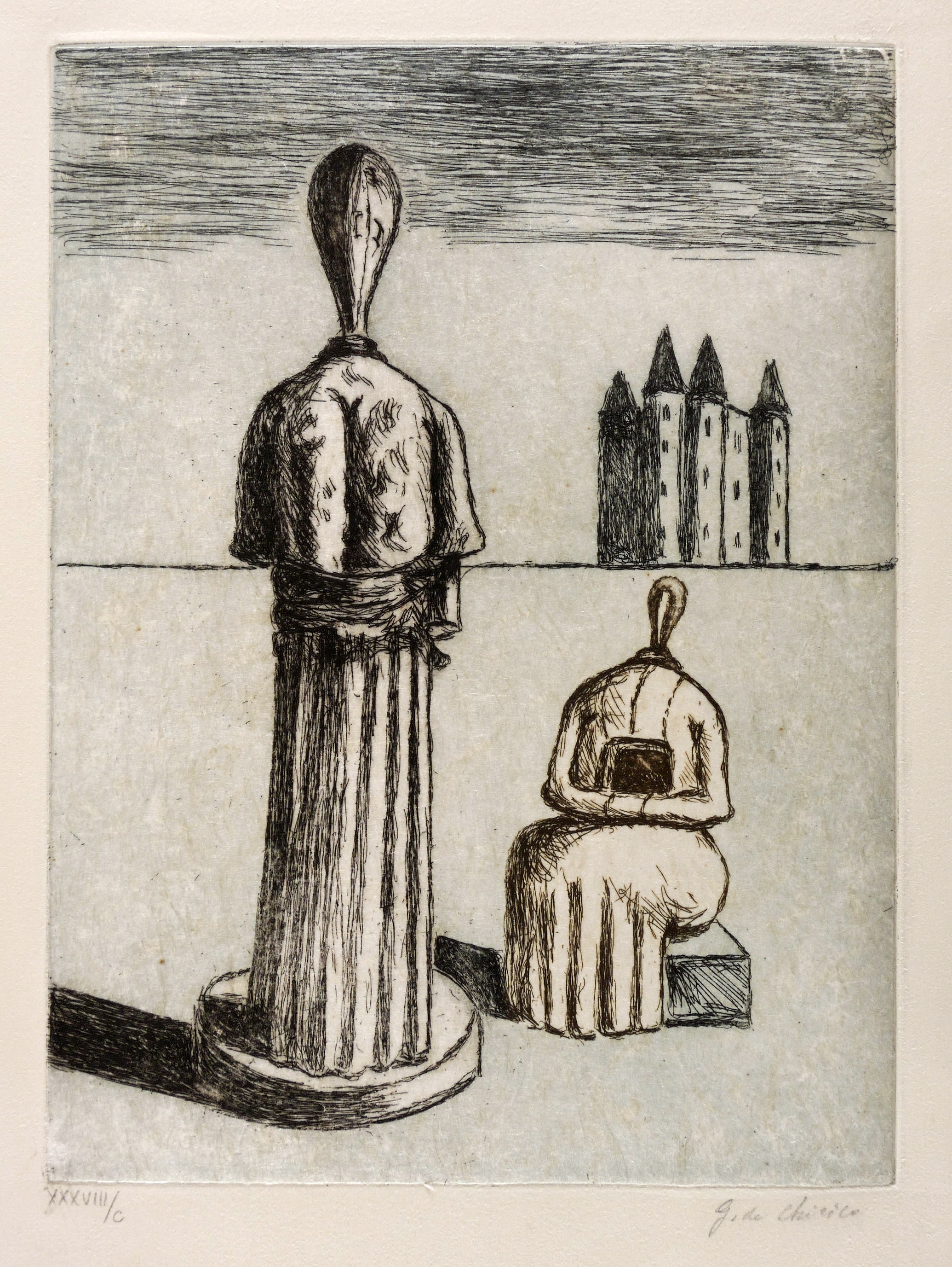 Giorgio de Chirico, Dualité (Les muses inquiétantes), 1975