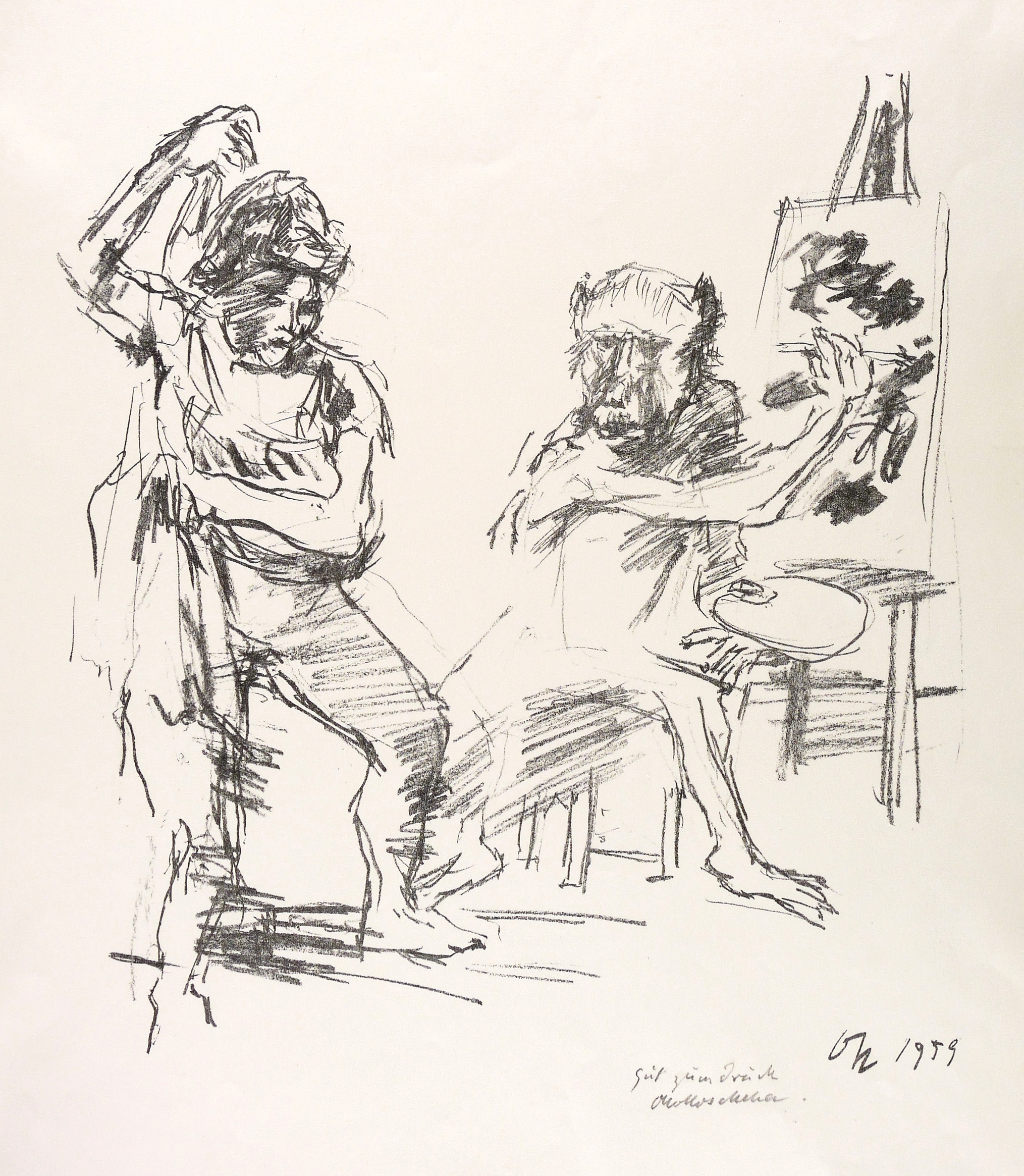 Oskar Kokoschka, The Action Painter, 1959