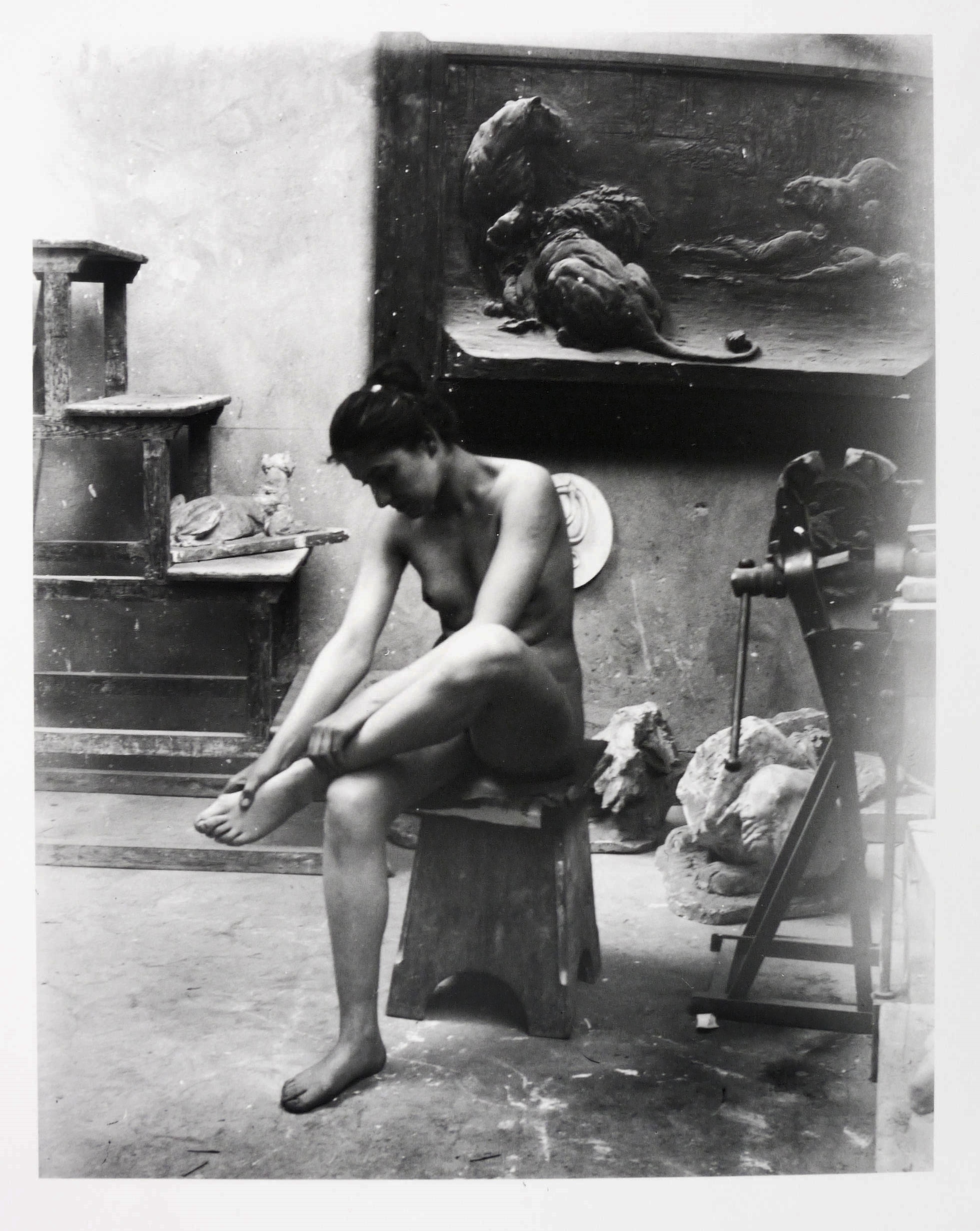 Dornauszieher-Pose (Rosa Meißner) Dornauszieher-Pose (Rosa Meißner)