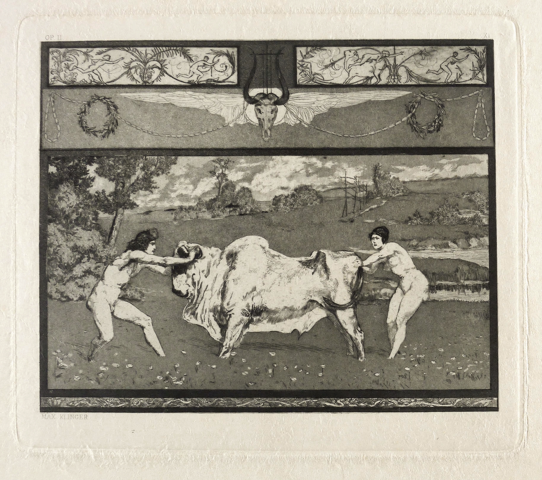 Max Klinger, Apollo und Daphne II, 1879