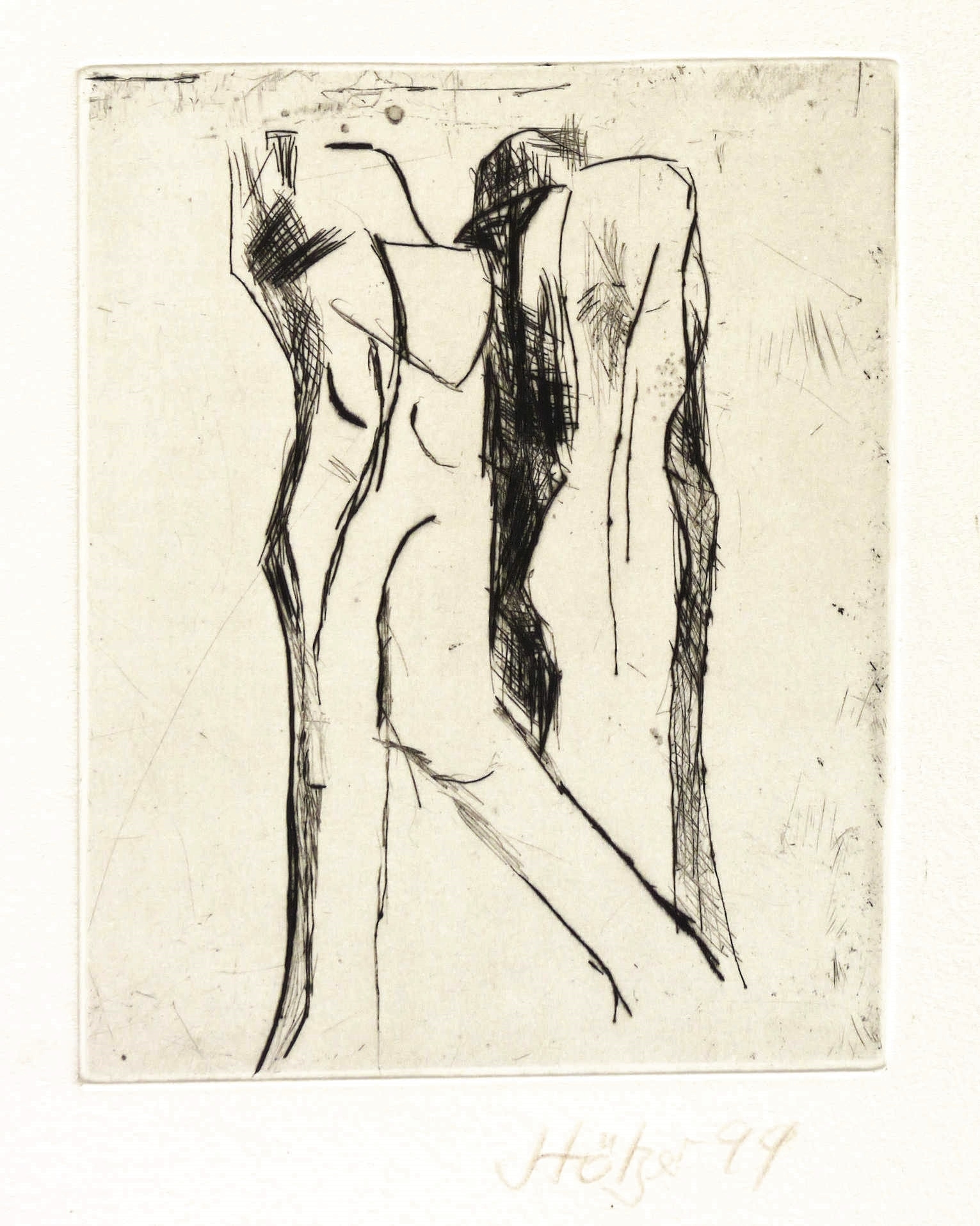 Zwei Figuren (Schreiten und Verharren) Zwei Figuren (Schreiten und Verharren)