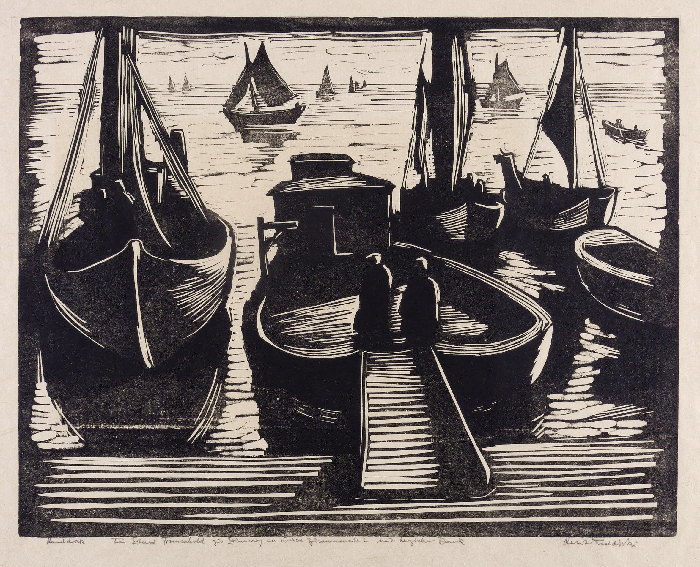 Fischerboote vor Stralsund