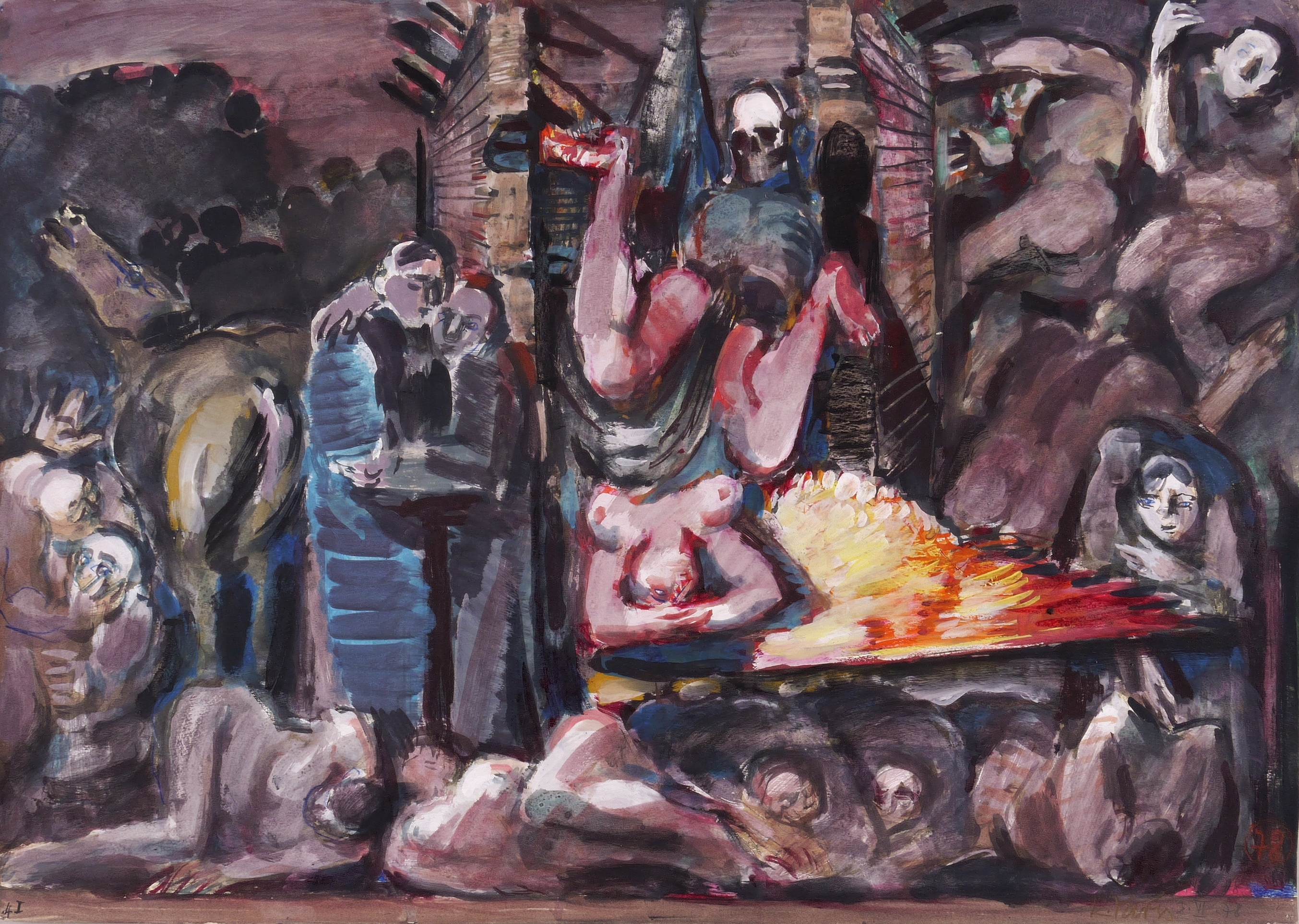 Große Figurenkomposition (Die Mauern)