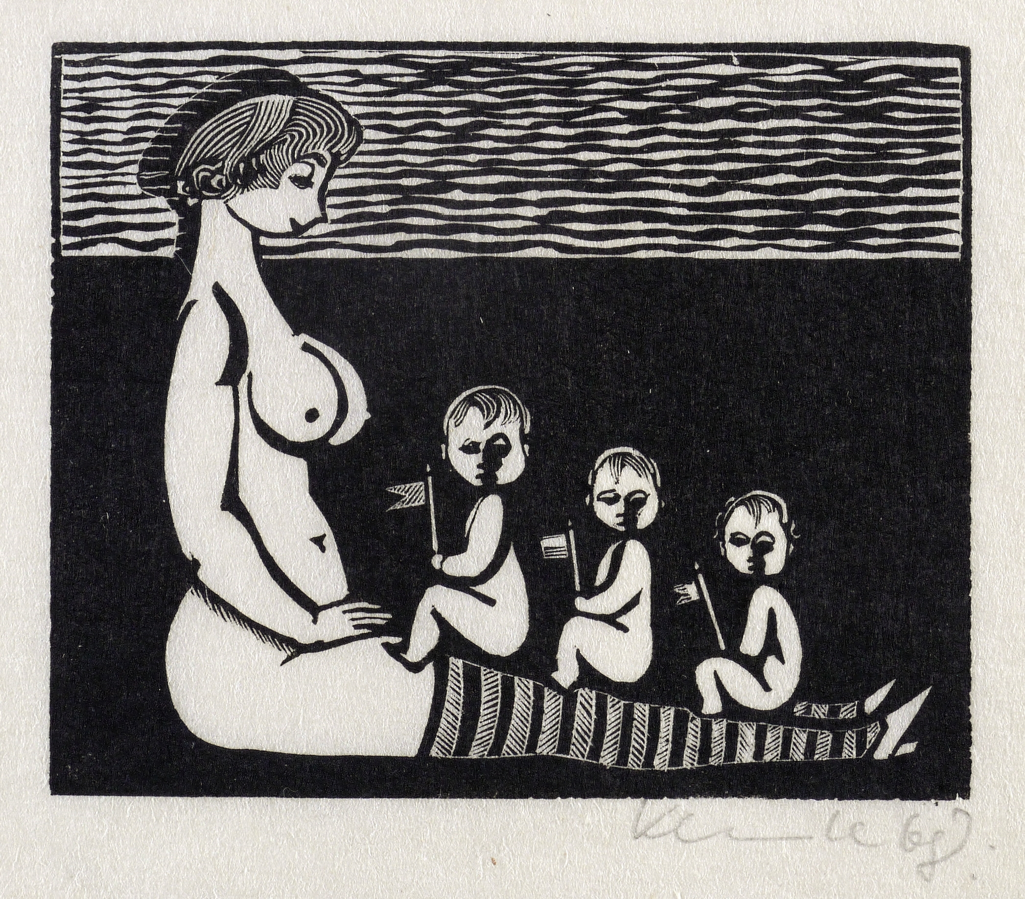 Eine Courtisane verspottet die Venezianer