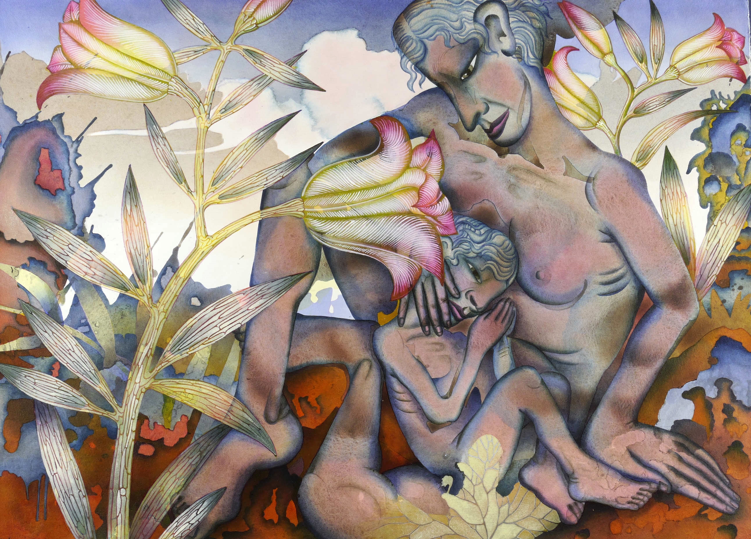 Leonore Adler, Mutter im Garten, 2007/2009