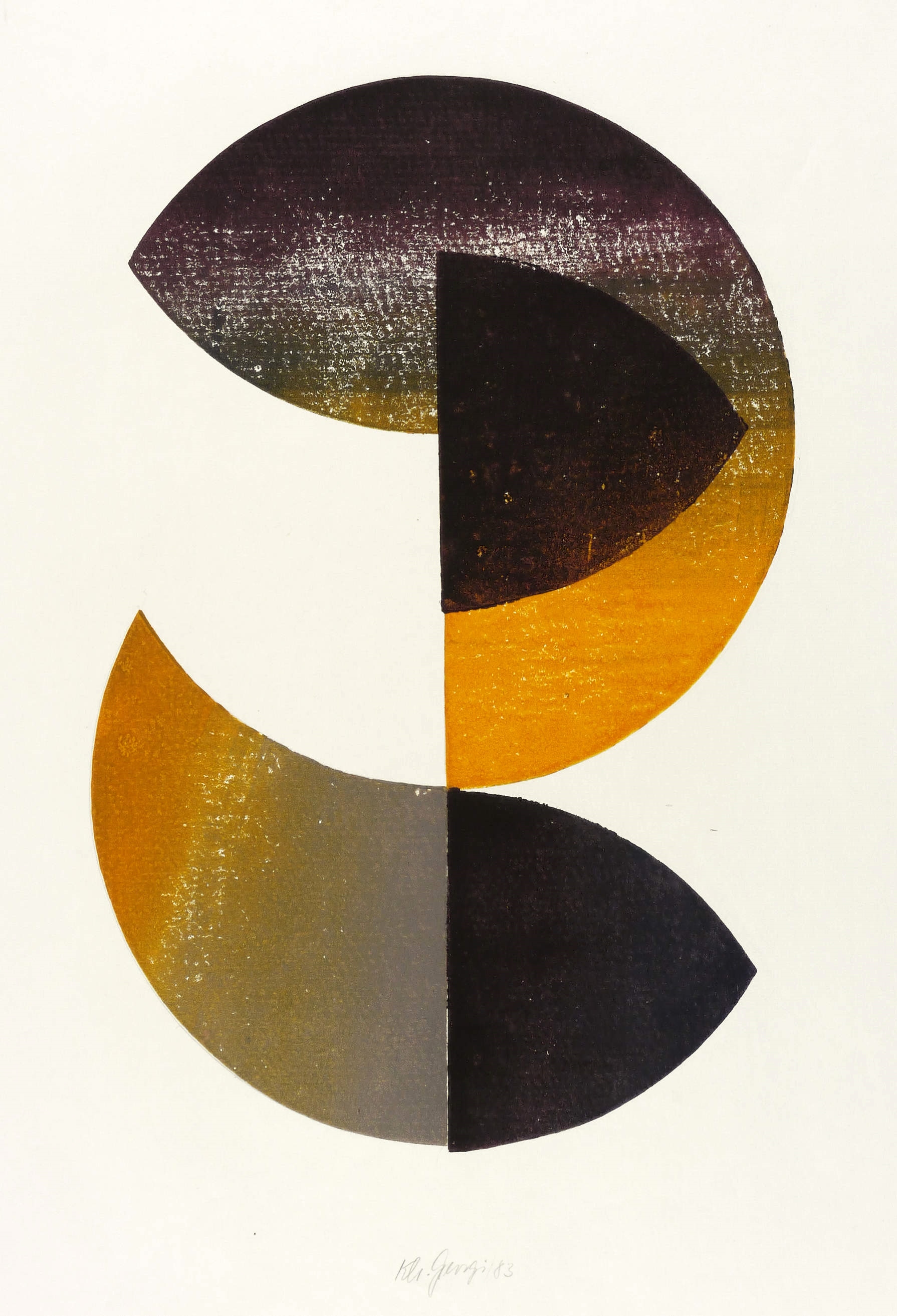 Karlheinz Georgi, Ohne Titel (Kreisvariation I), 1983