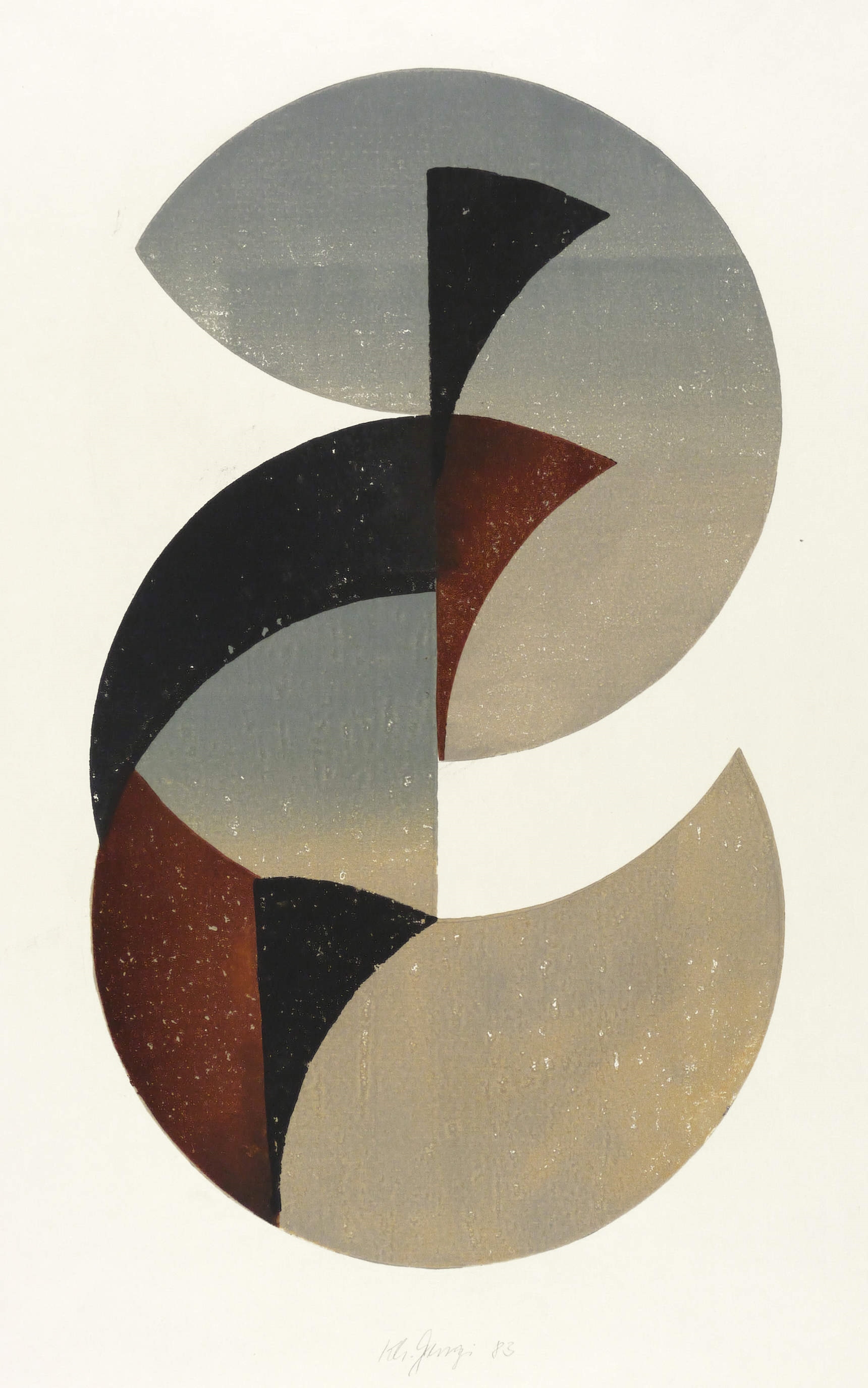 Karlheinz Georgi, Ohne Titel (Kreisvariation II), 1983