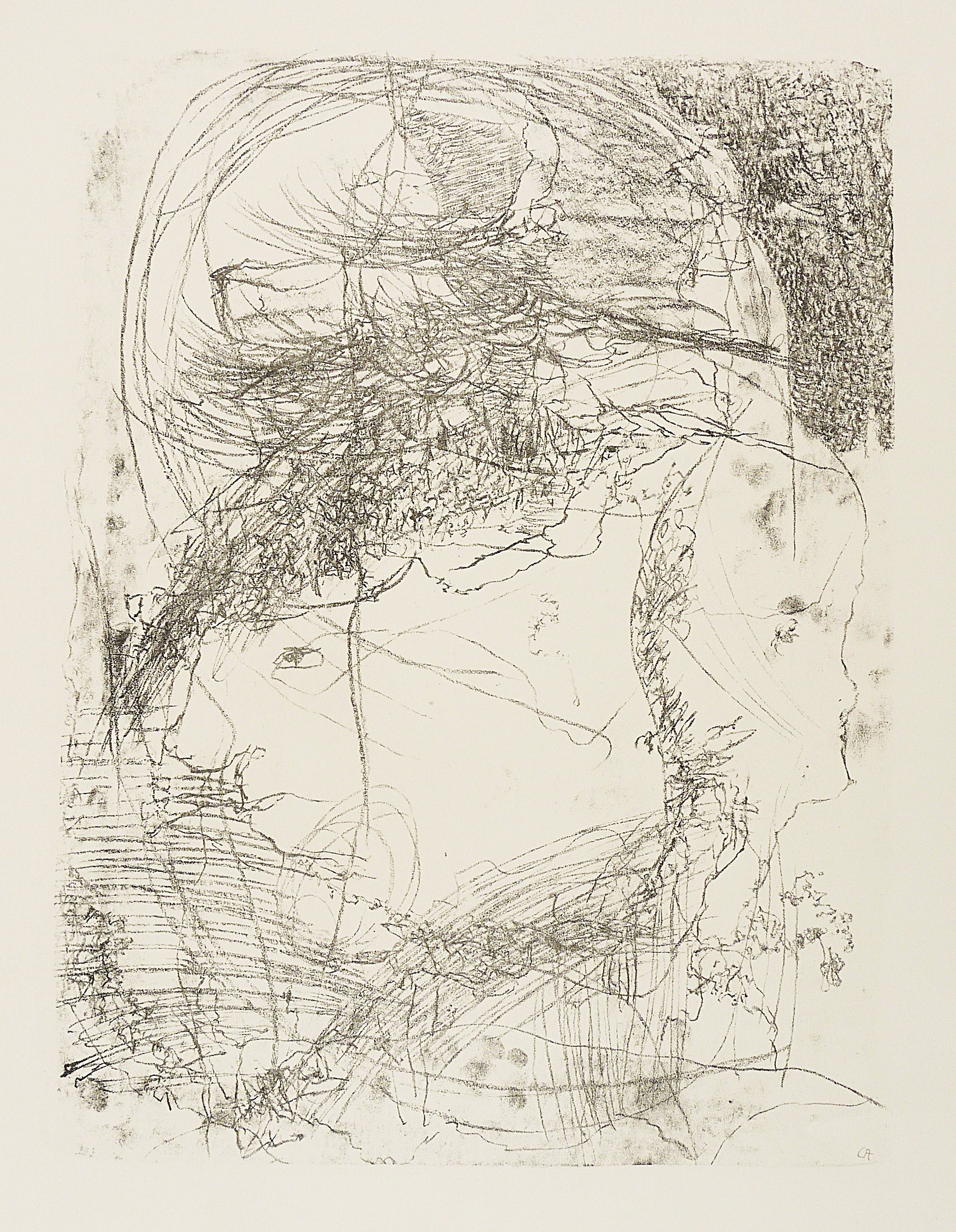Gerhard Altenbourg, Janus im Flüstern Pans, 1966