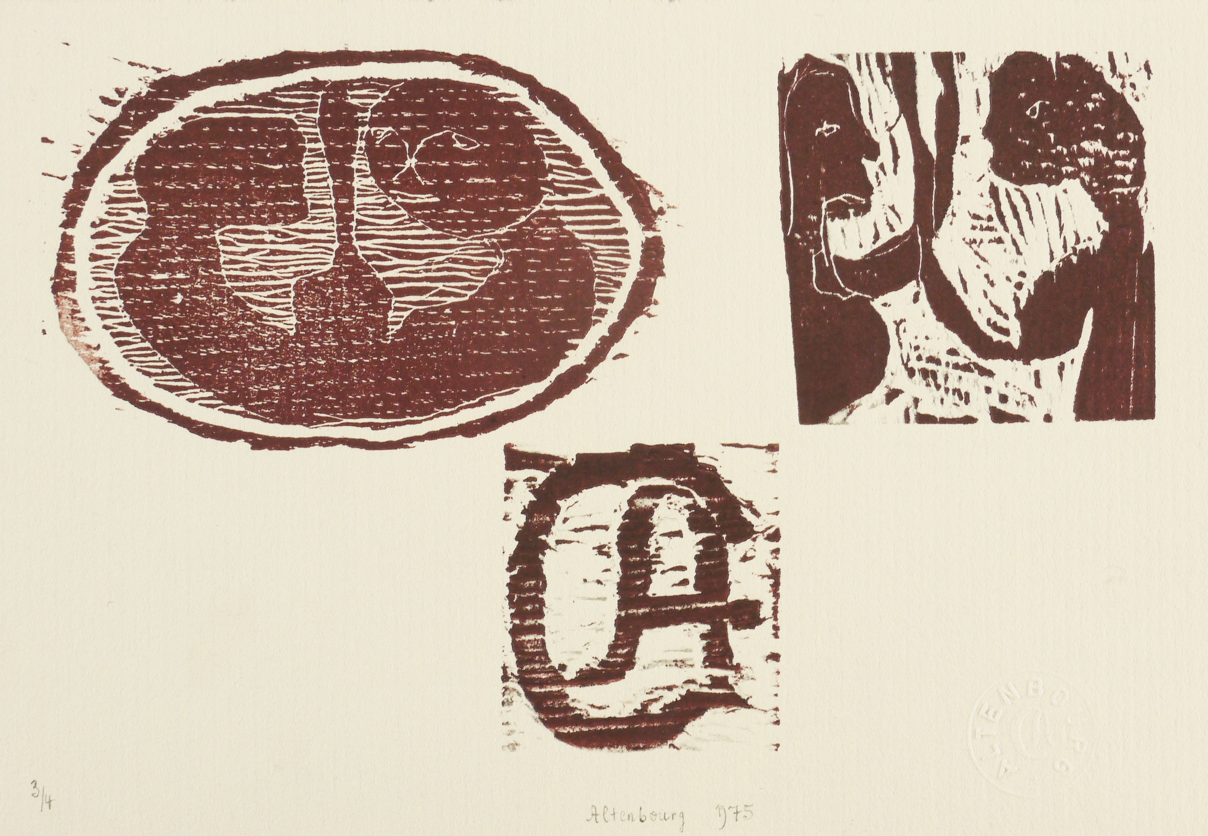 Über dem großen Monogramm: In den Wellen der Nacht sind da zwei, und gekreuzt halten zwei die Klingen Über dem großen Monogramm: In den Wellen der Nacht sind da zwei, und gekreuzt halten zwei die Klingen