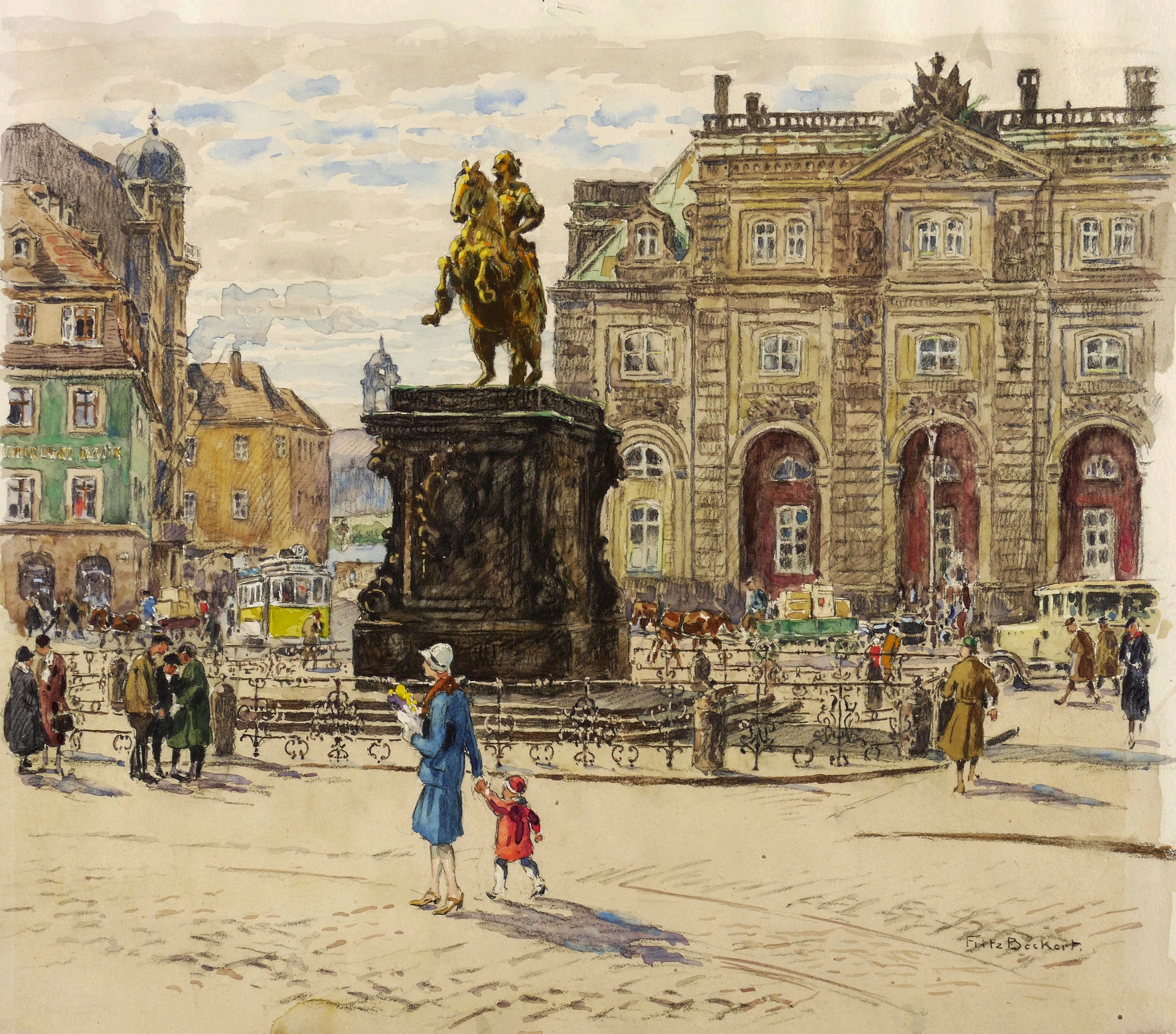 Der Goldene Reiter auf dem Neustädter Markt Dresden Der Goldene Reiter auf dem Neustädter Markt Dresden