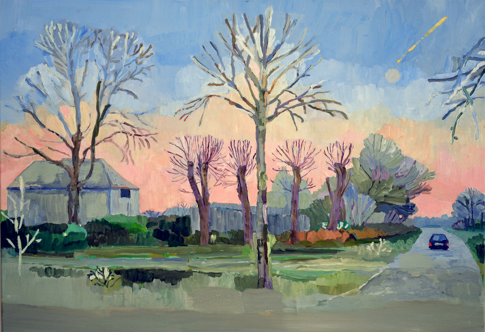 Abendstunde am Ortsausgang