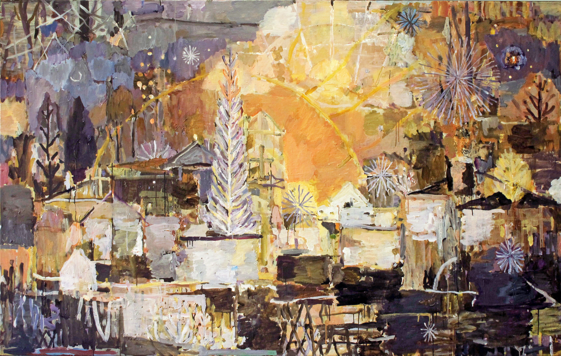 Eine Stadt im Abend Eine Stadt im Abend