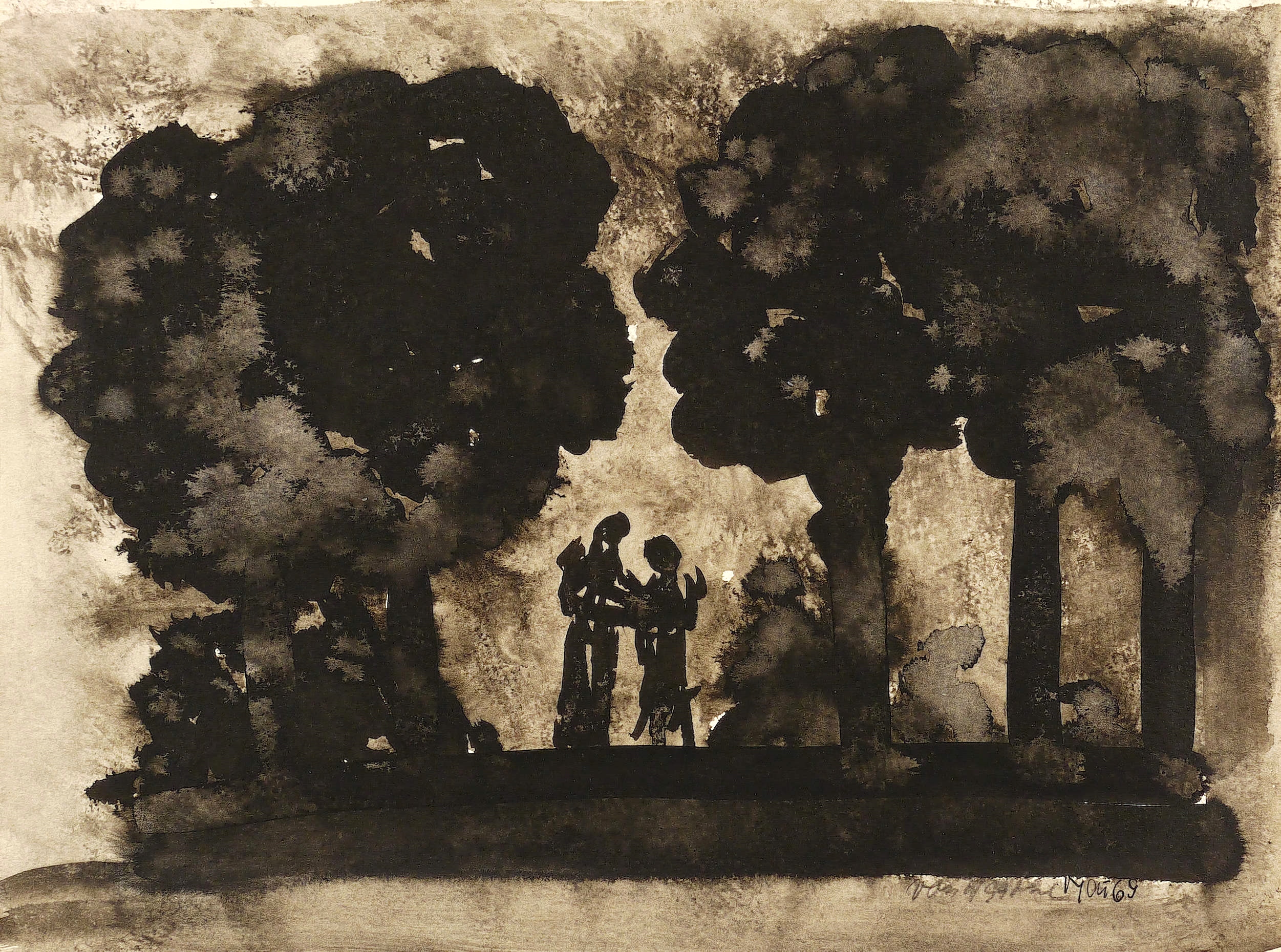 Agathe Böttcher – „Paar im Baumschatten“