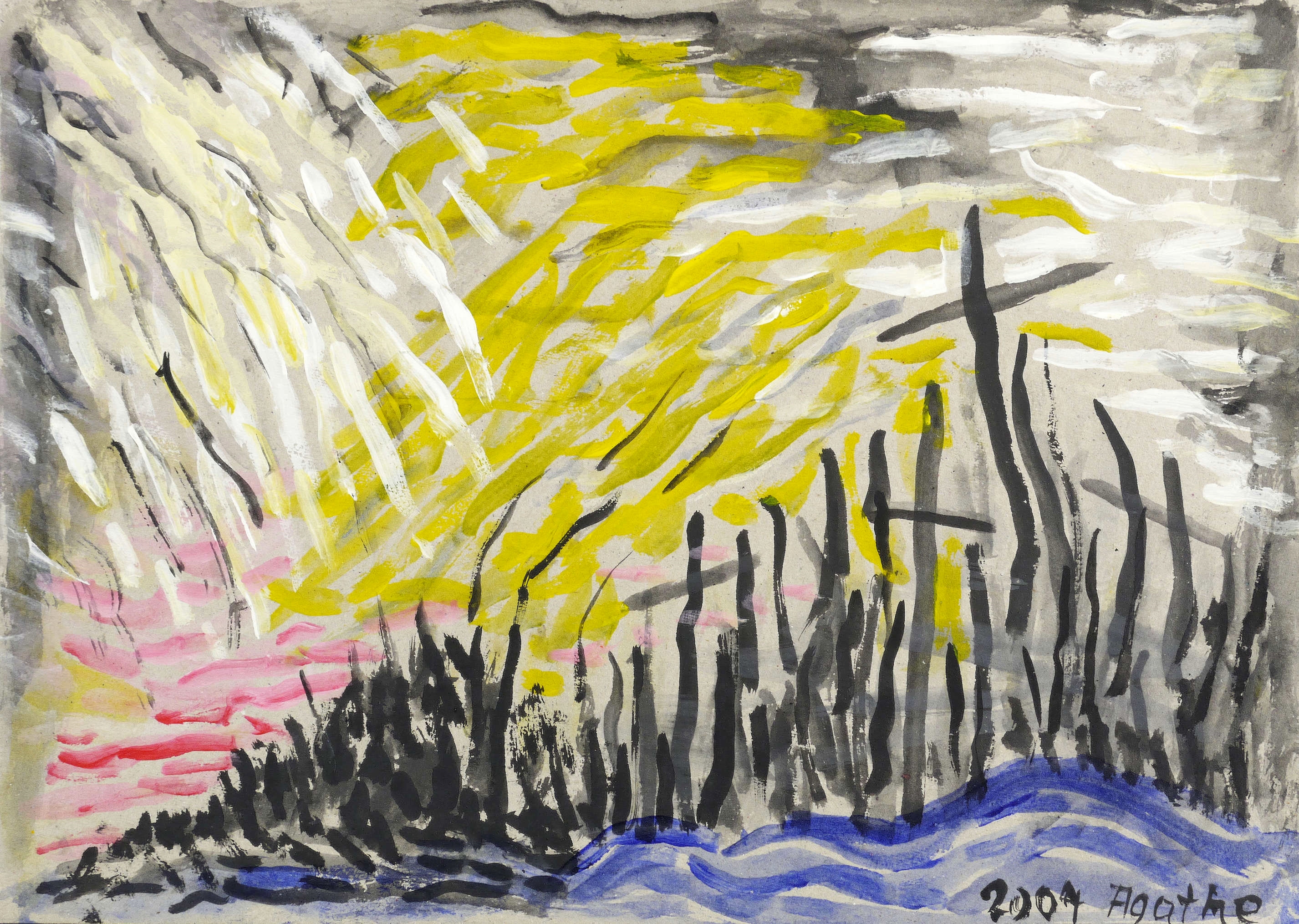 Ohne Titel (Kreuzfeld am Wasser) Ohne Titel (Kreuzfeld am Wasser)