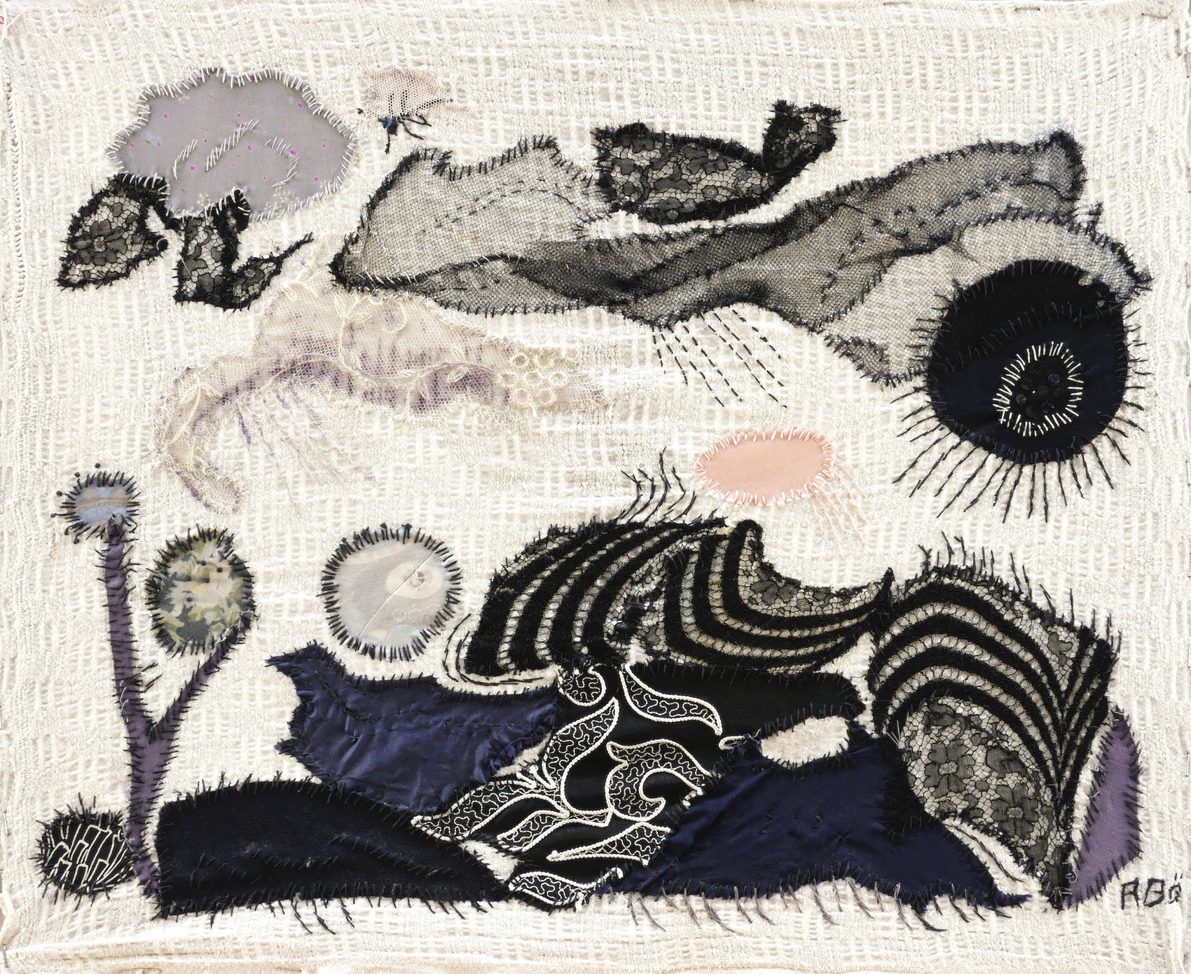 Agathe Böttcher, Landschaft mit schwarzer Sonne, 1977