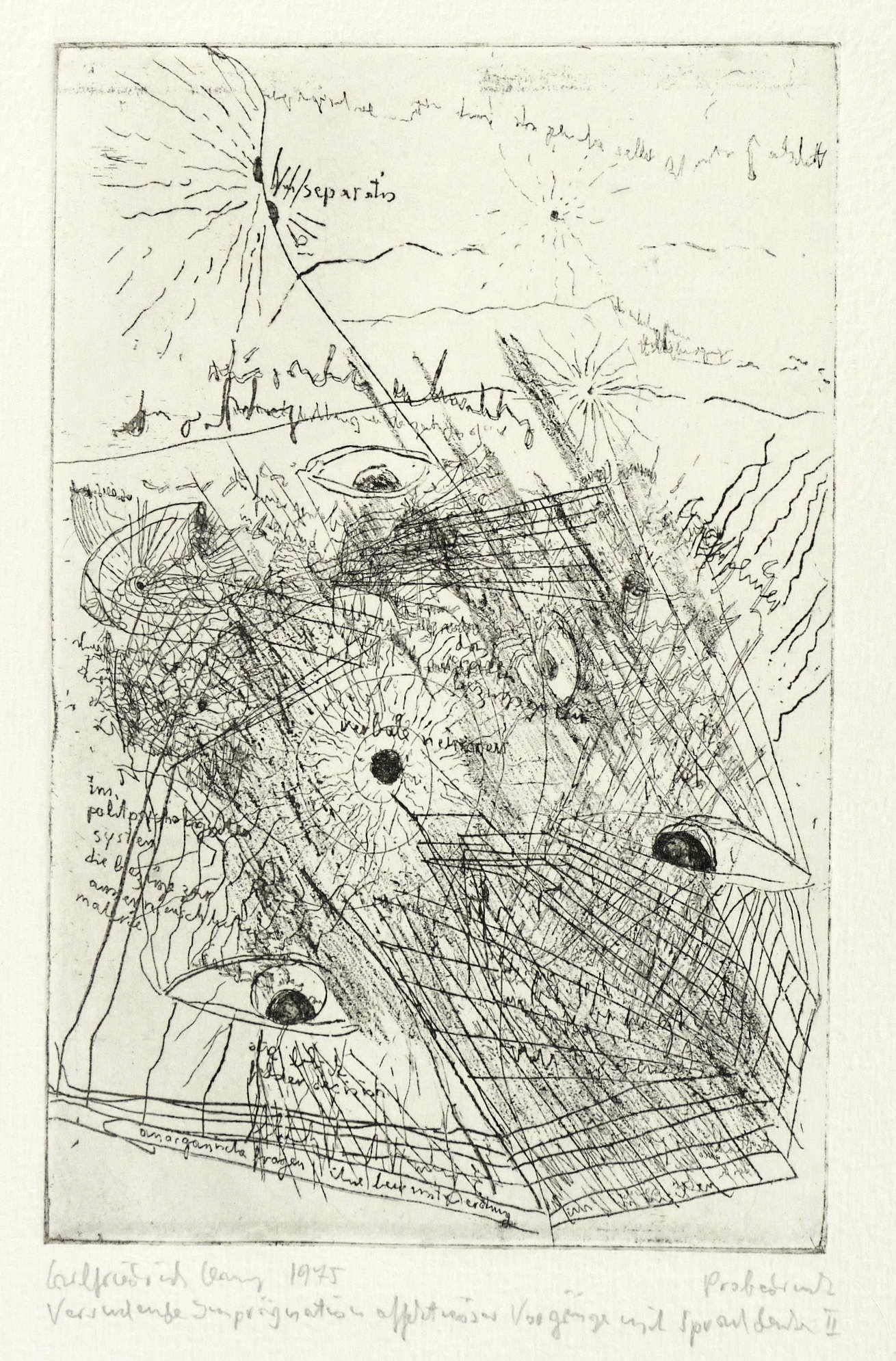 Versuchende Imprägnation affektuöser Vorgänge mit Sprachdenken II