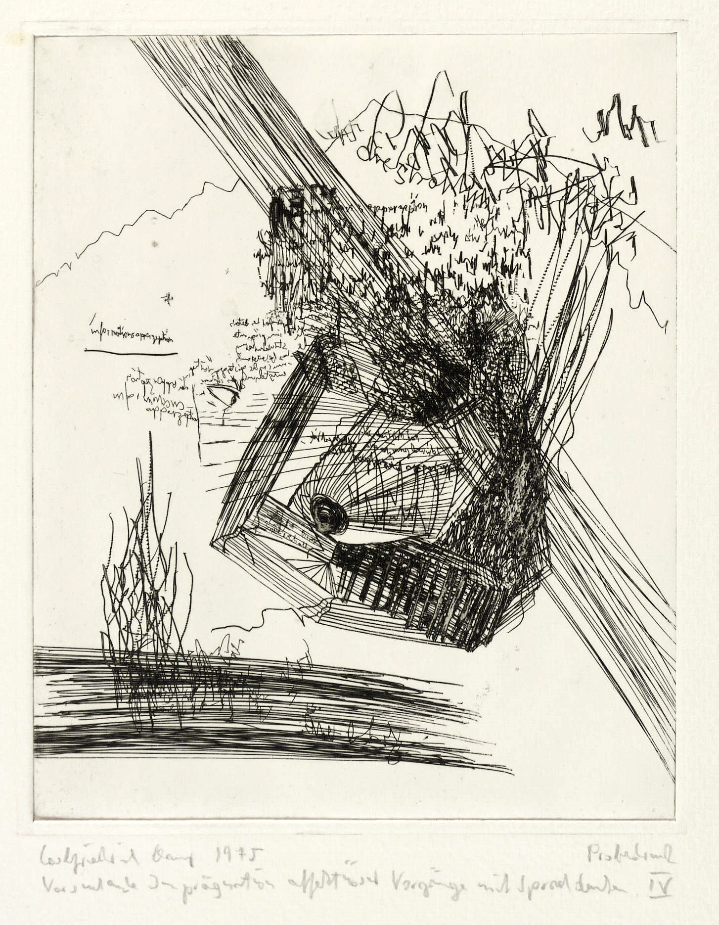 Versuchende Imprägnation affektuöser Vorgänge mit Sprachdenken IV