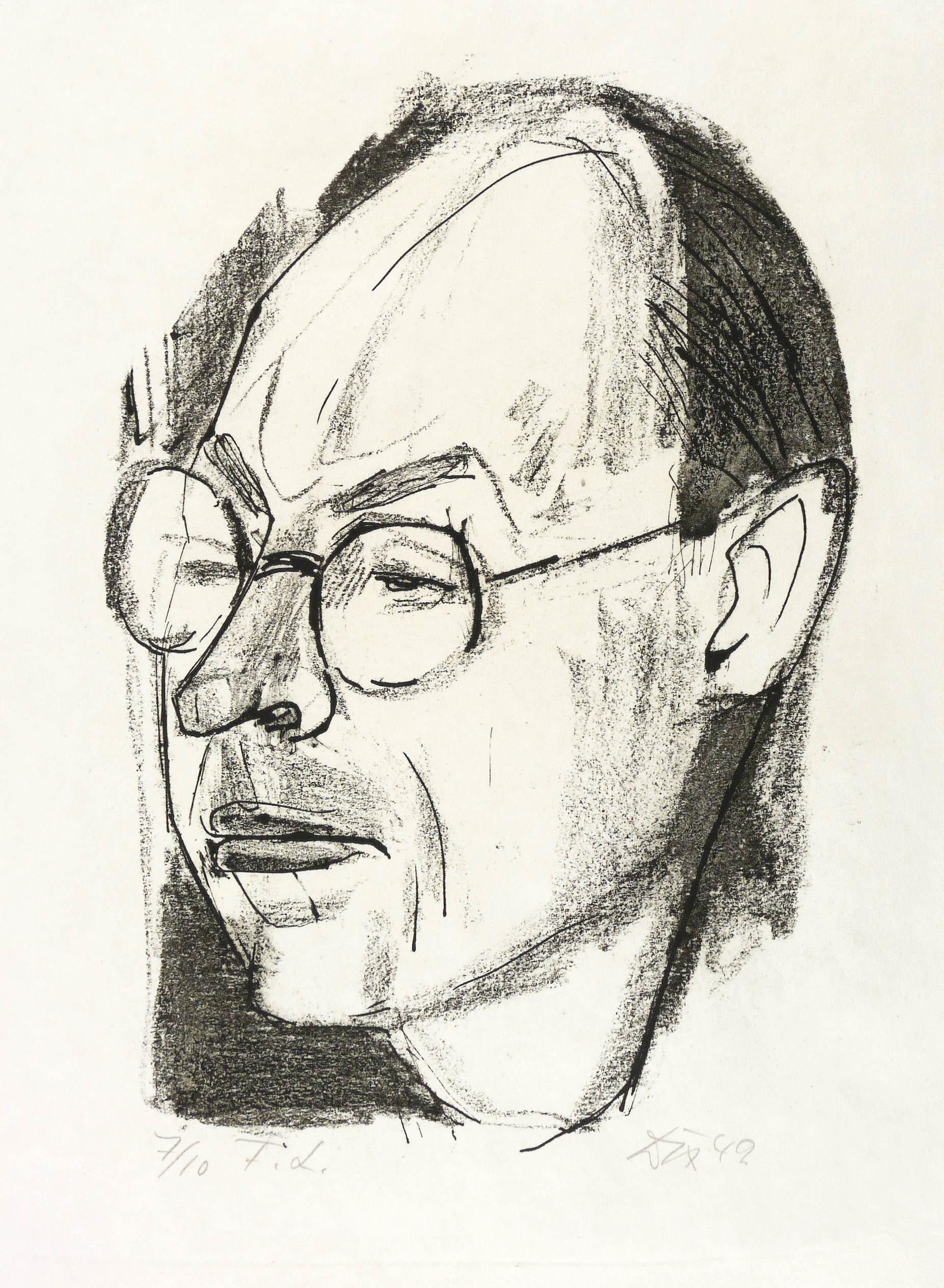 Bildnis Dr. Fritz Löffler (Kopf)