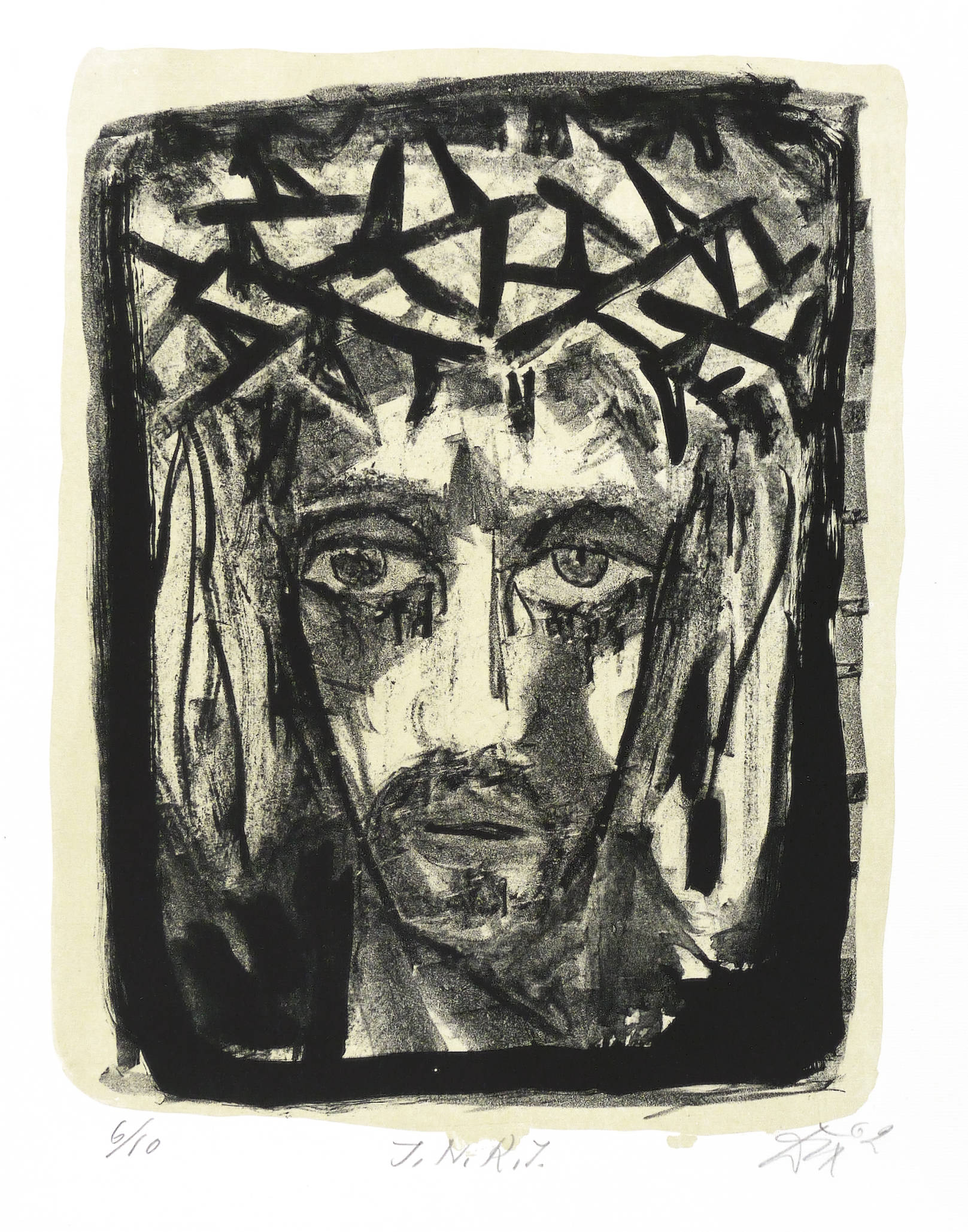 I.N.R.I. (Christuskopf von vorn)