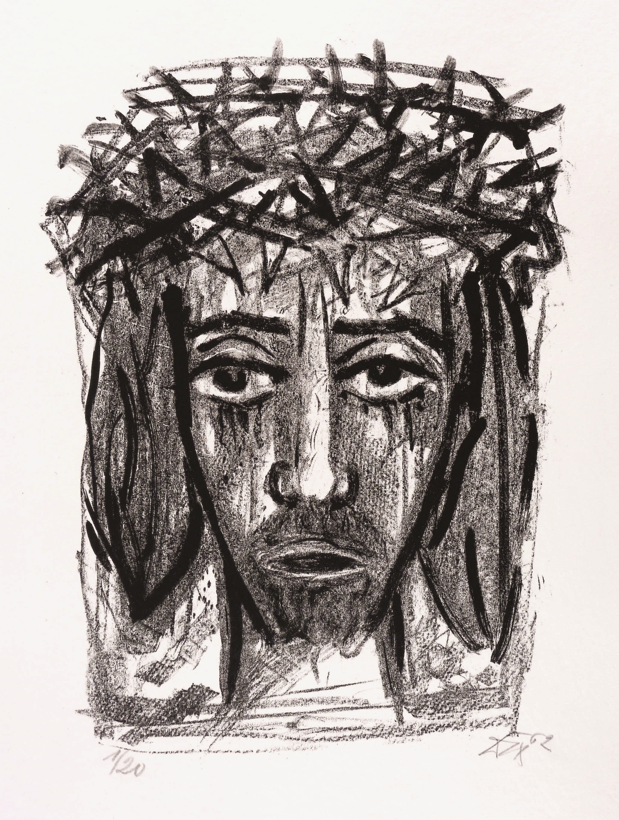 I.N.R.I. (Christuskopf von vorn)